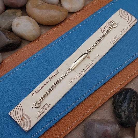 1940s Vintage Peerless USA 10k Yellow Gold R.G.P. Ladies Cocktail Watch Bracelet