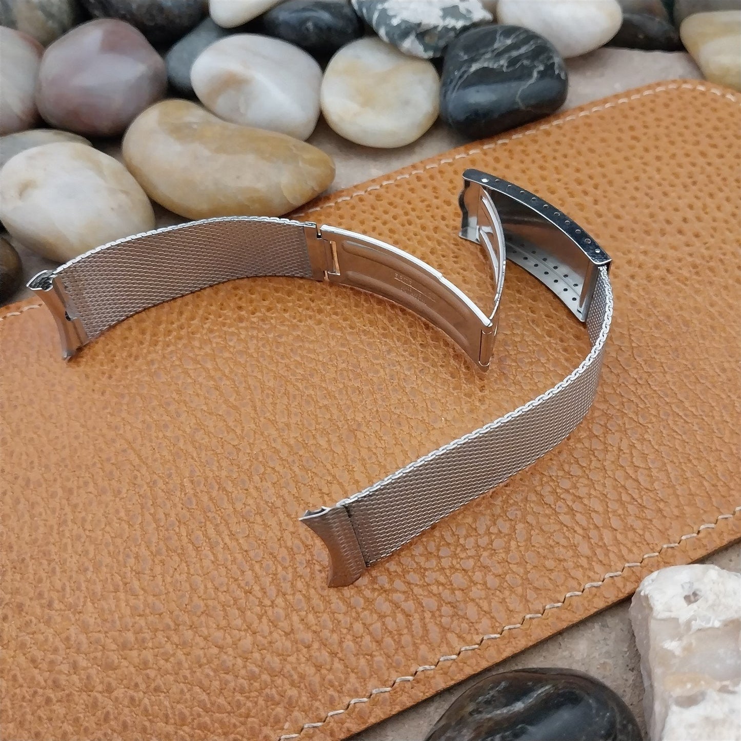 19mm 18mm Vintage 1960s Stainless Steel Mesh Kestenmade Classic NOS Watch Band