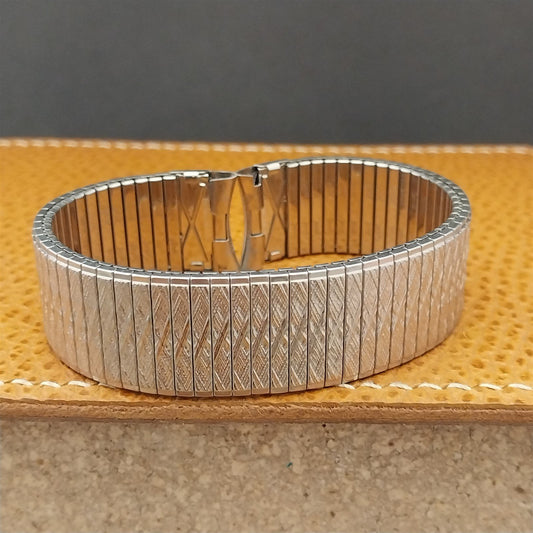 Vintage 17.2mm Long Stainless Steel Speidel Thinline Unused nos 1970s Watch Band