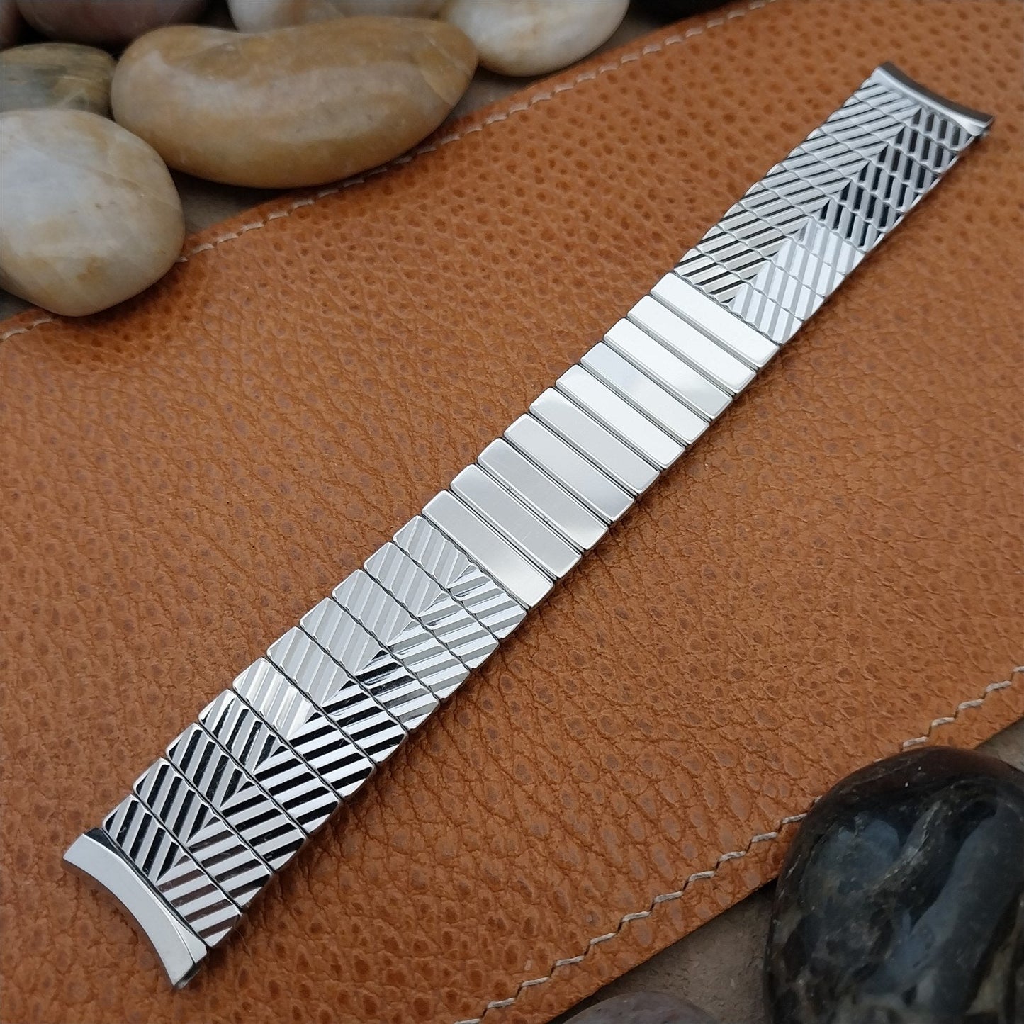 Vintage 17.2mm Admiral Stainless Steel Expansion Unused 1950s Watch Band