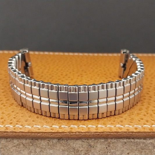 17.2mm 1960s Vintage Baldwin Stainless Steel Expansion Unused NOS Watch Band