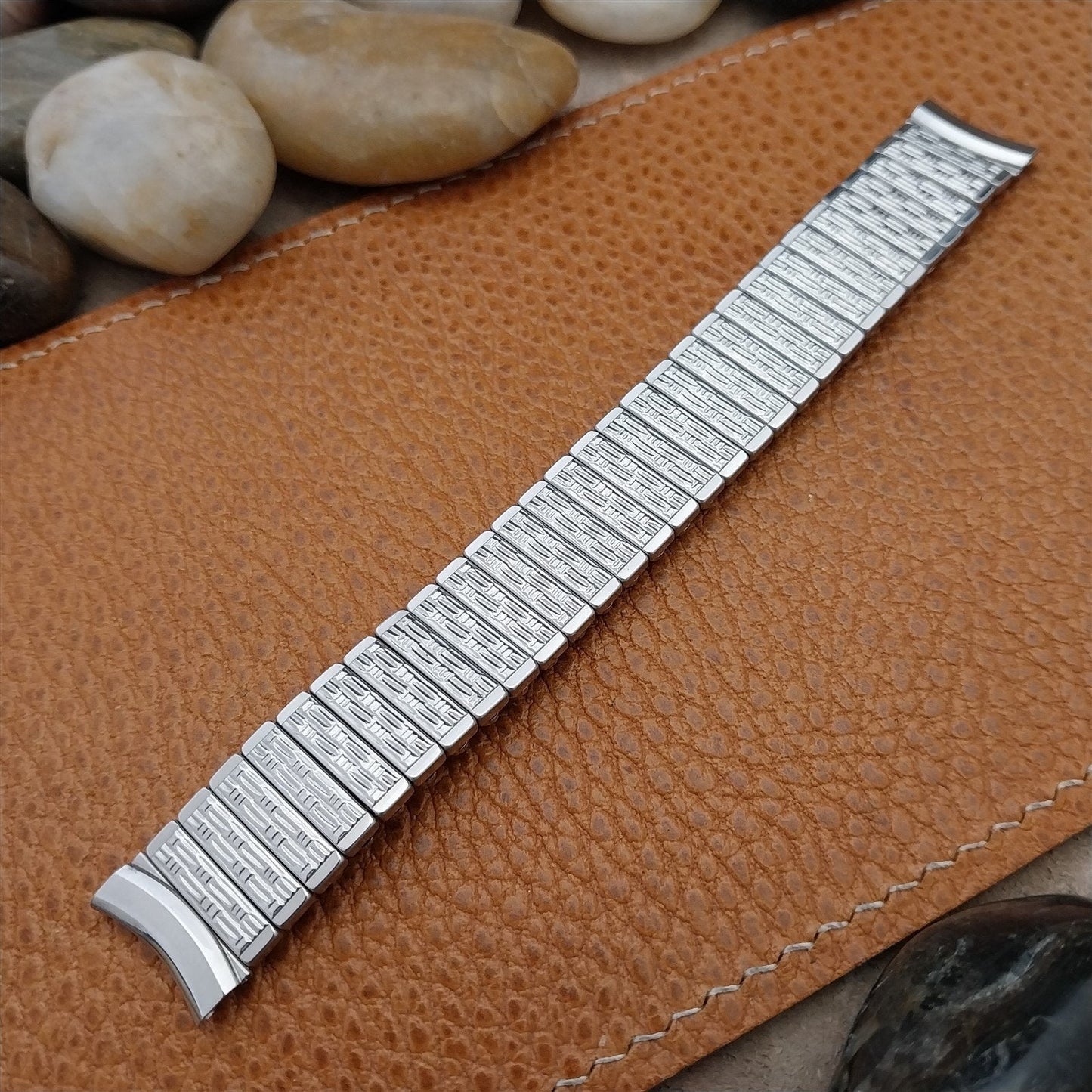 Vintage 5/8" Stainless Steel Stretch Kreisler Unused 1960s Classic Watch Band