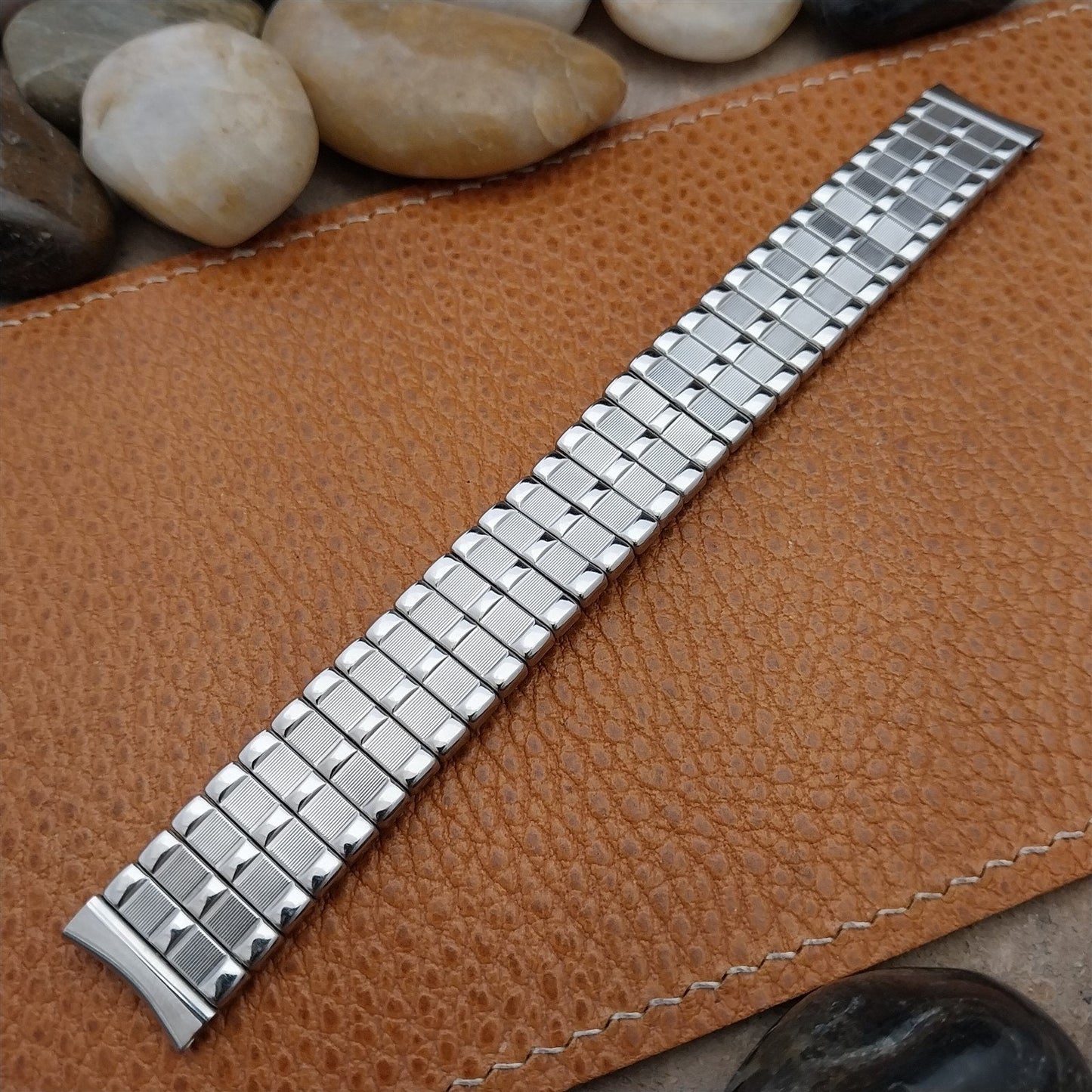 Vintage Facile 5/8" Stainless Steel Expansion 1950s Unused Classic Watch Band
