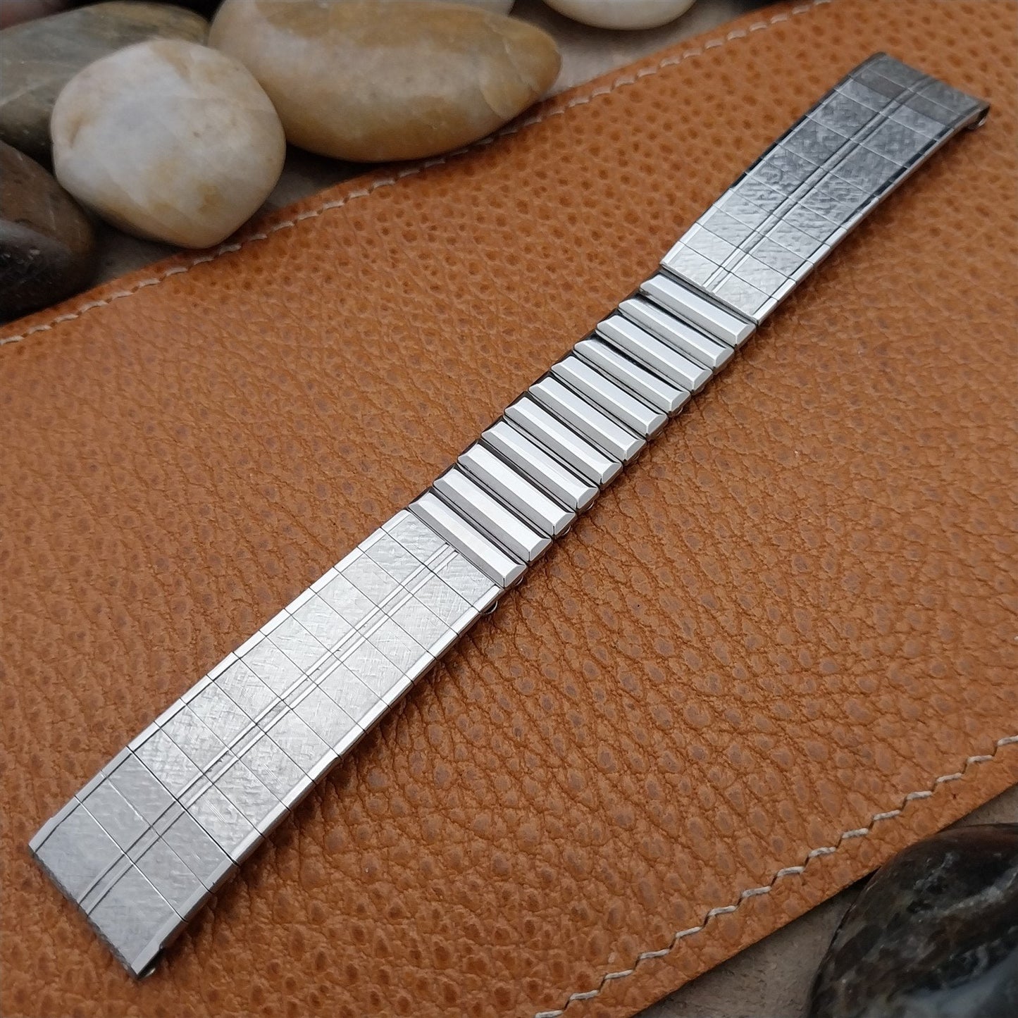 1960s 18mm 19mm Stainless Steel Kestenmade USA Classic nos Vintage Watch Band