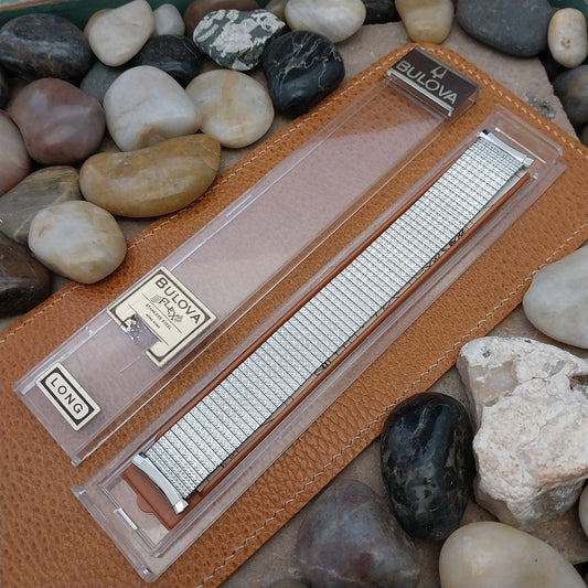 Vintage Bulova 20mm 19mm 18mm 1970s Thinline Stainless Steel Unused Watch Band