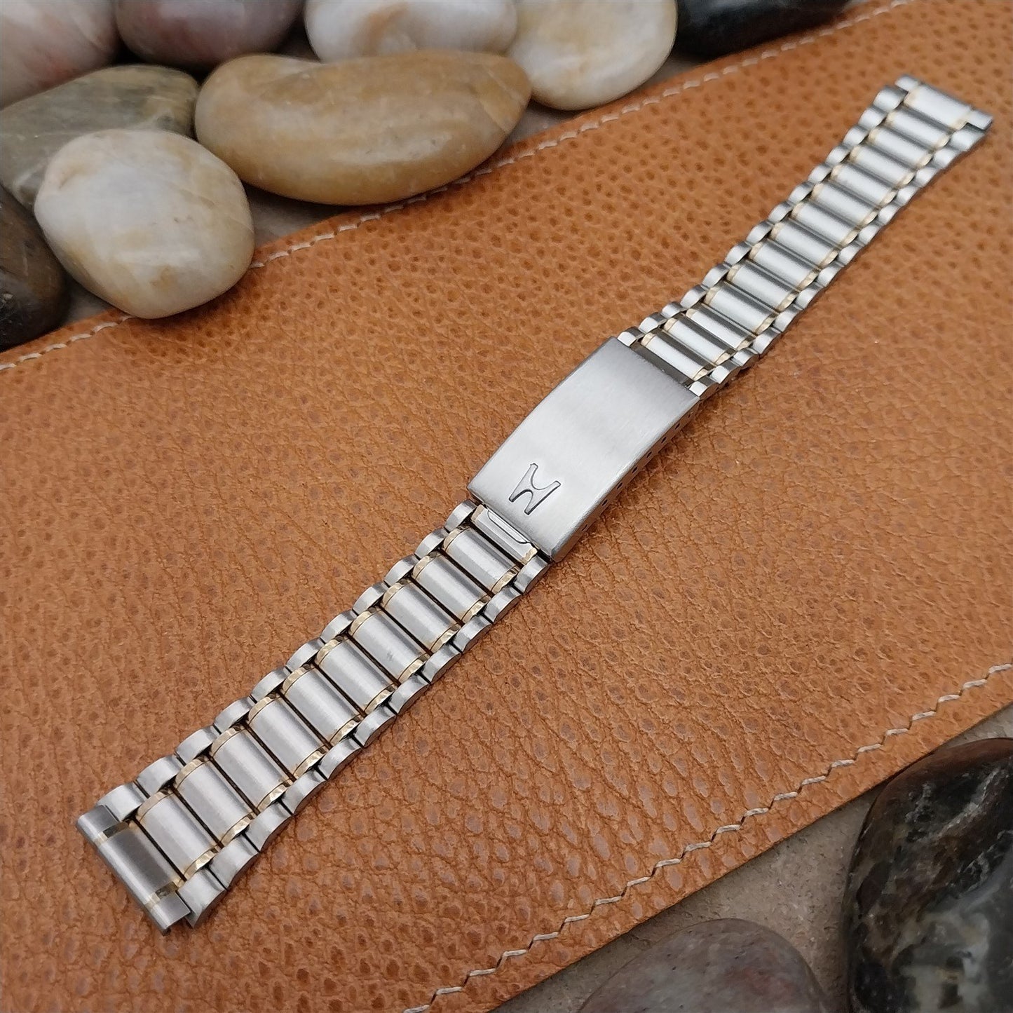 16mm Hadley Stainless Steel & Gold Tone Womens Unused Watch Band