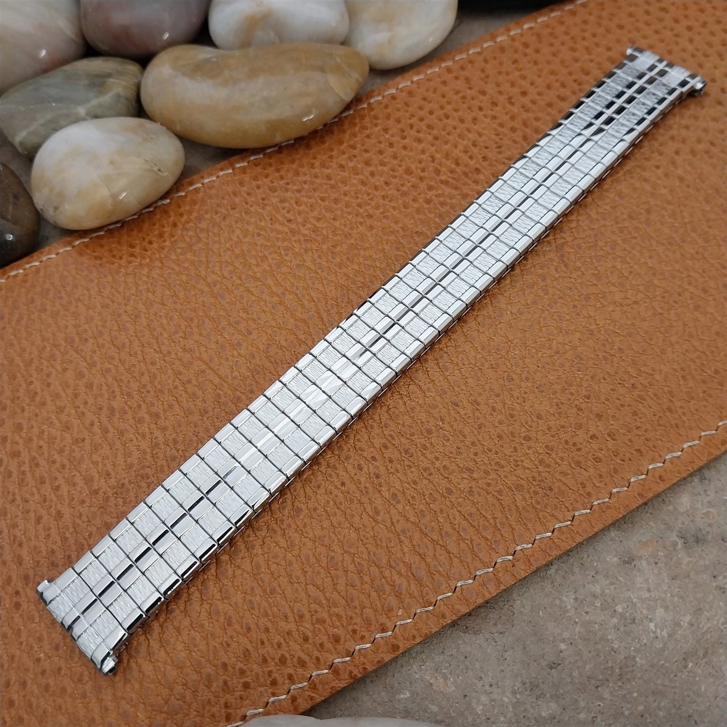 1960s Vintage Classic Speidel Meteor Long 19mm 18mm 17mm Stainless Watch Band