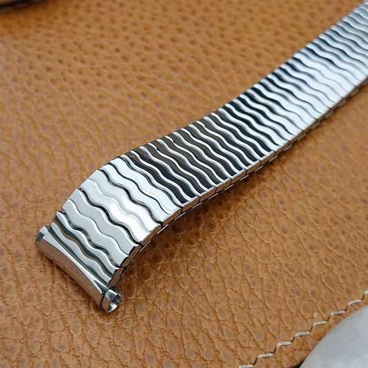 Long 19mm 18mm 17mm 16mm Stainless Classic Speidel Riptide Vintage Watch Band