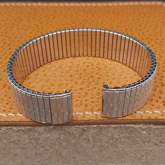 Vintage Long White Gold-Filled Speidel Thinline 17.2mm Unused Classic Watch Band