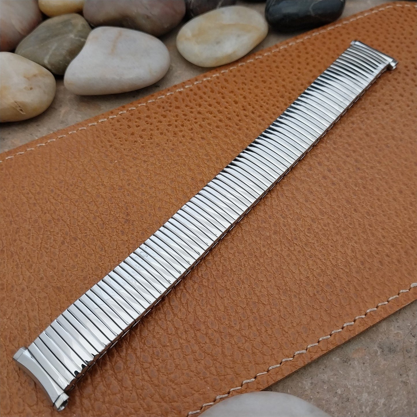 Vintage 1970s 19mm 18mm 16mm Stainless Steel Speidel Linesman Unused Watch Band