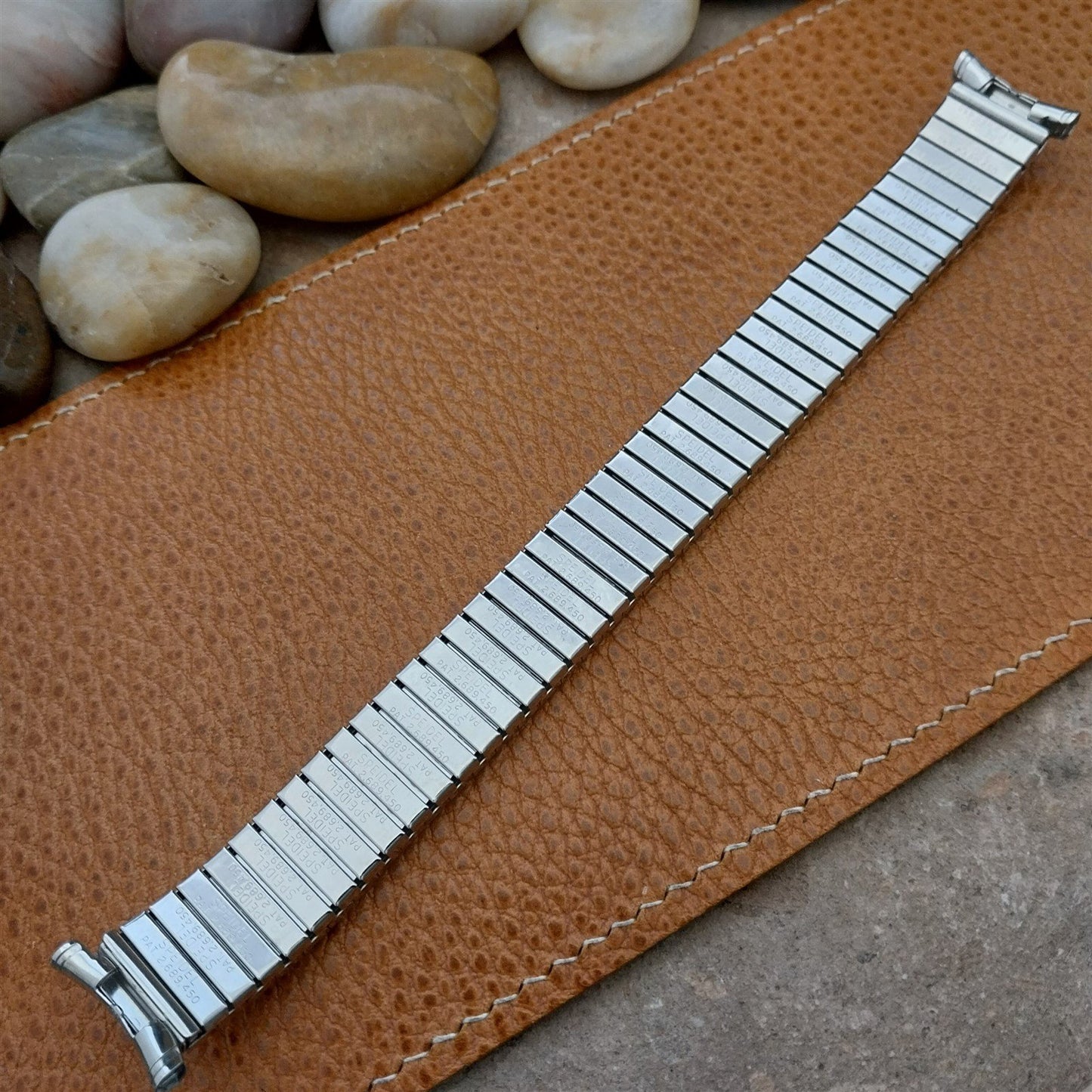 1960s Vintage 19mm 18mm 16mm Stainless Long Speidel Linesman Unused Watch Band