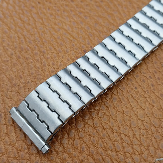 1970s Vintage Brushed Stainless Steel Speidel 16mm 18mm 19mm Unused Watch Band