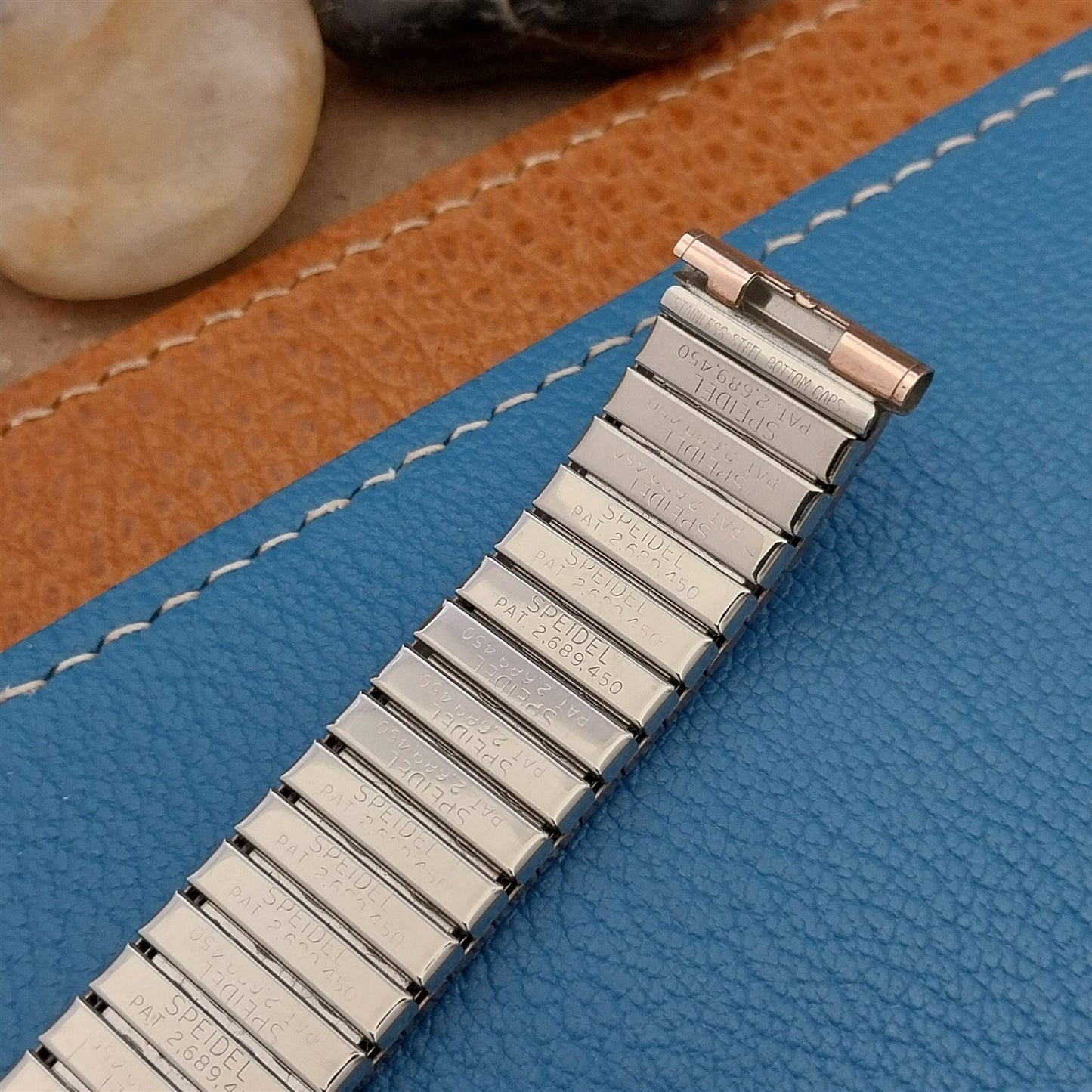 Vintage 1965 17.2mm Rose Gold-Filled Speidel Fairway Expansion Unused Watch Band