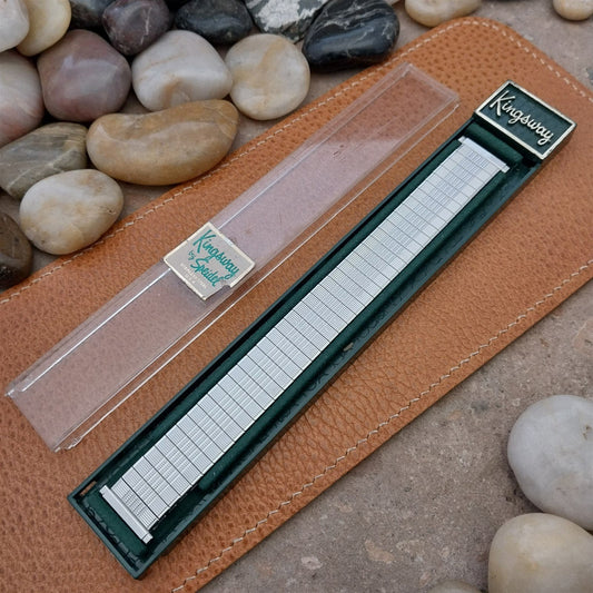 18mm 19mm Speidel Kingsway Stainless Steel nos unused 1970s Vintage Watch Band