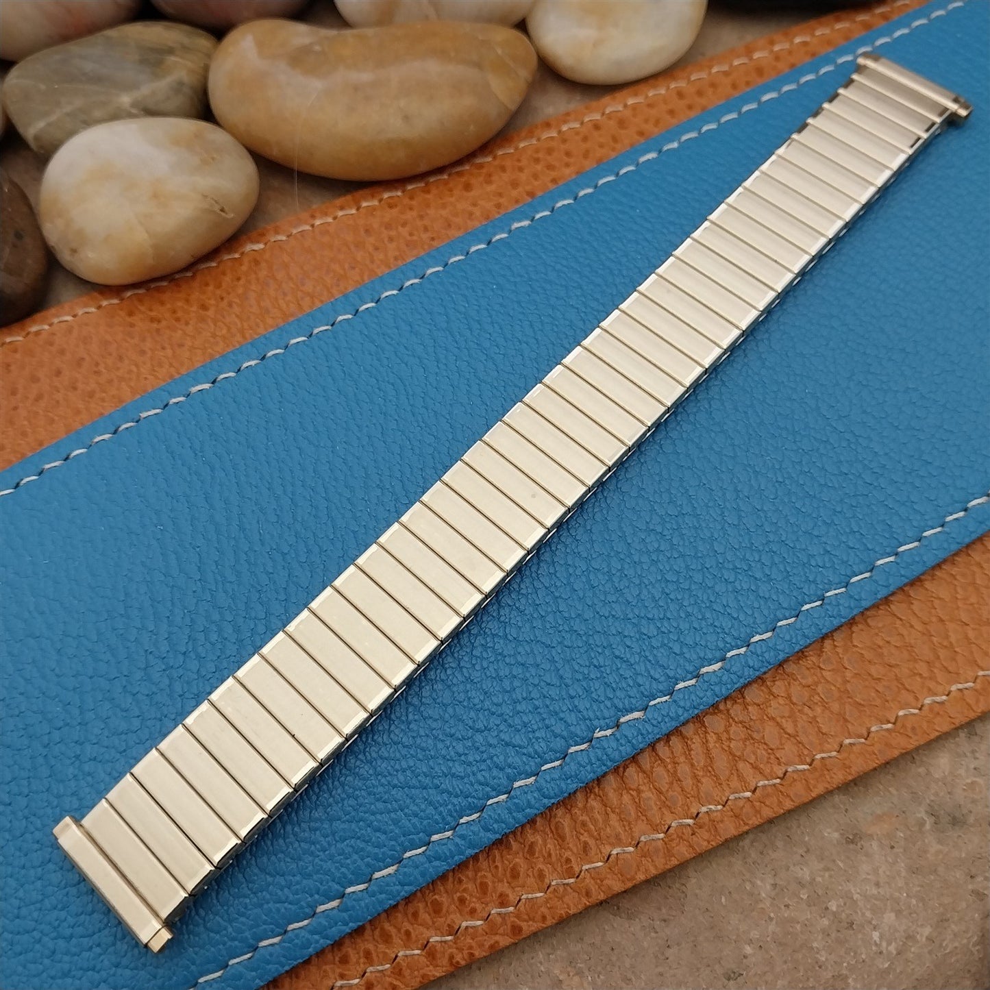 1970s Vintage 19mm 18mm 16mm Gold RGP Speidel Classic Stretch Unused Watch Band