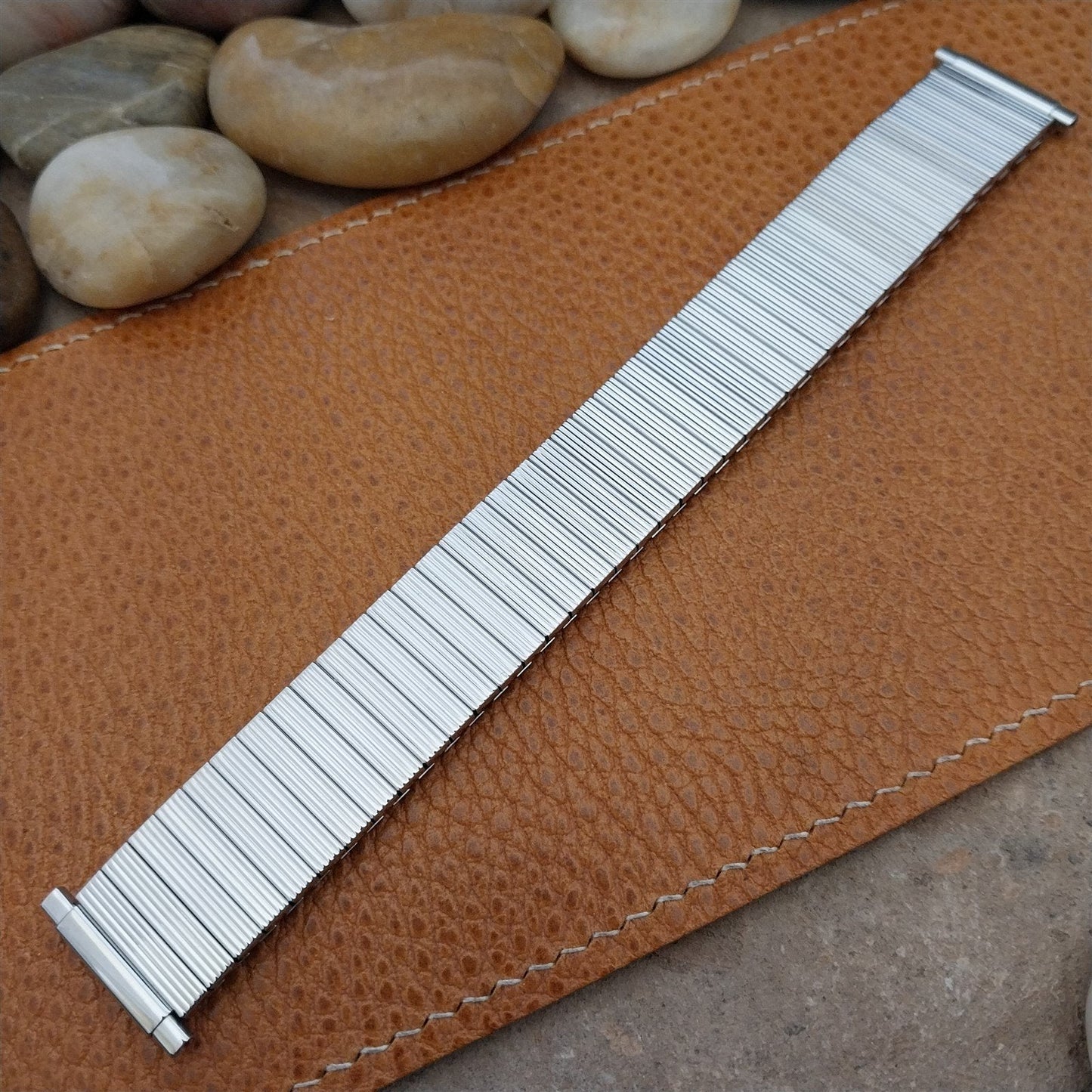 18mm 19mm 20mm JB Champion Brushed Stainless Steel nos Unused Vintage Watch Band