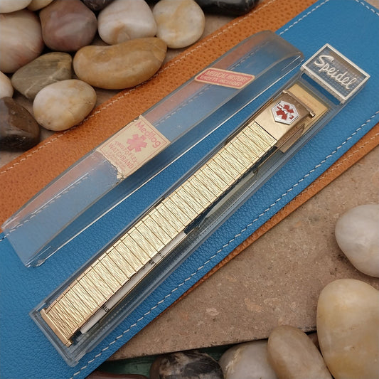 19mm 18mm 16mm Speidel Medilog Valencia Gold-Fill Long Unused Vintage Watch Band