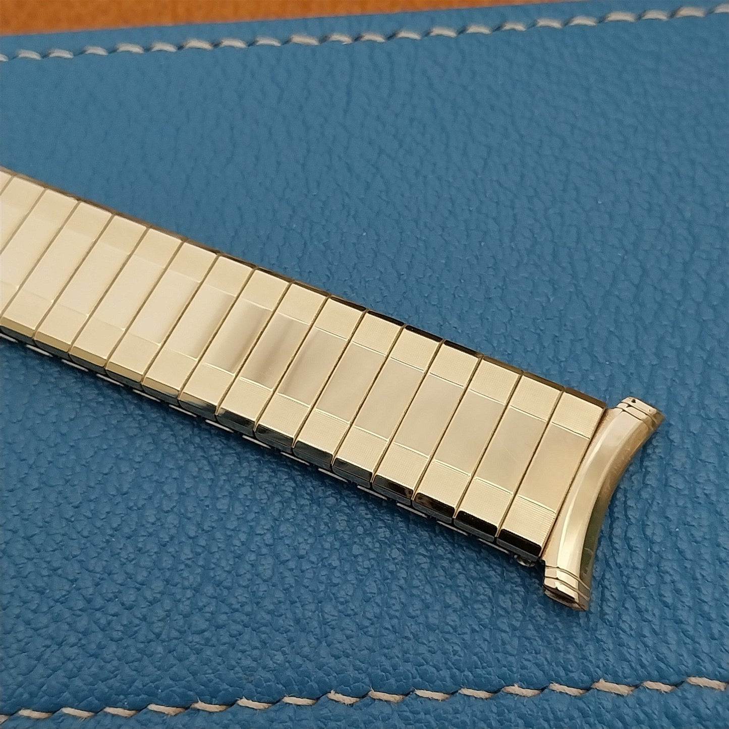 Vintage 19mm 16mm Gold-Fill Speidel Sun Valley 73/74 Calendar Unused Watch Band