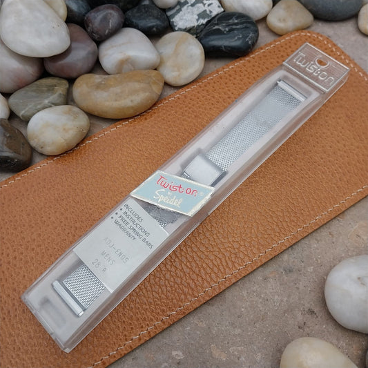 18mm 19mm 20mm Stainless Steel Mesh Unused 1970s-1980s Watch Band