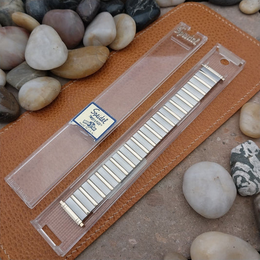 16mm 18mm 20mm Speidel Twistoflex Gold-Tone & Stainless Steel Unused Watch Band