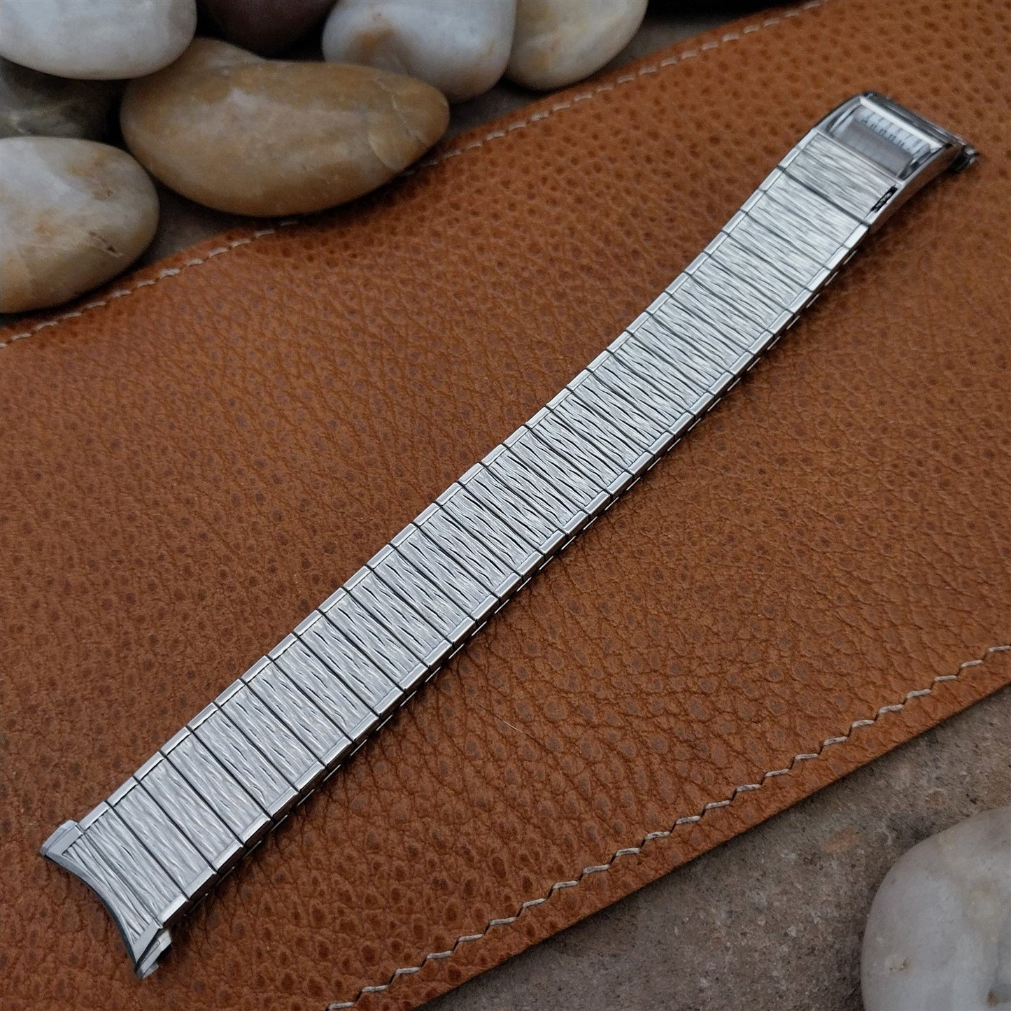 1968 Speidel Valencia DateFinder Calendar Stainless Steel nos Vintage Watch Band