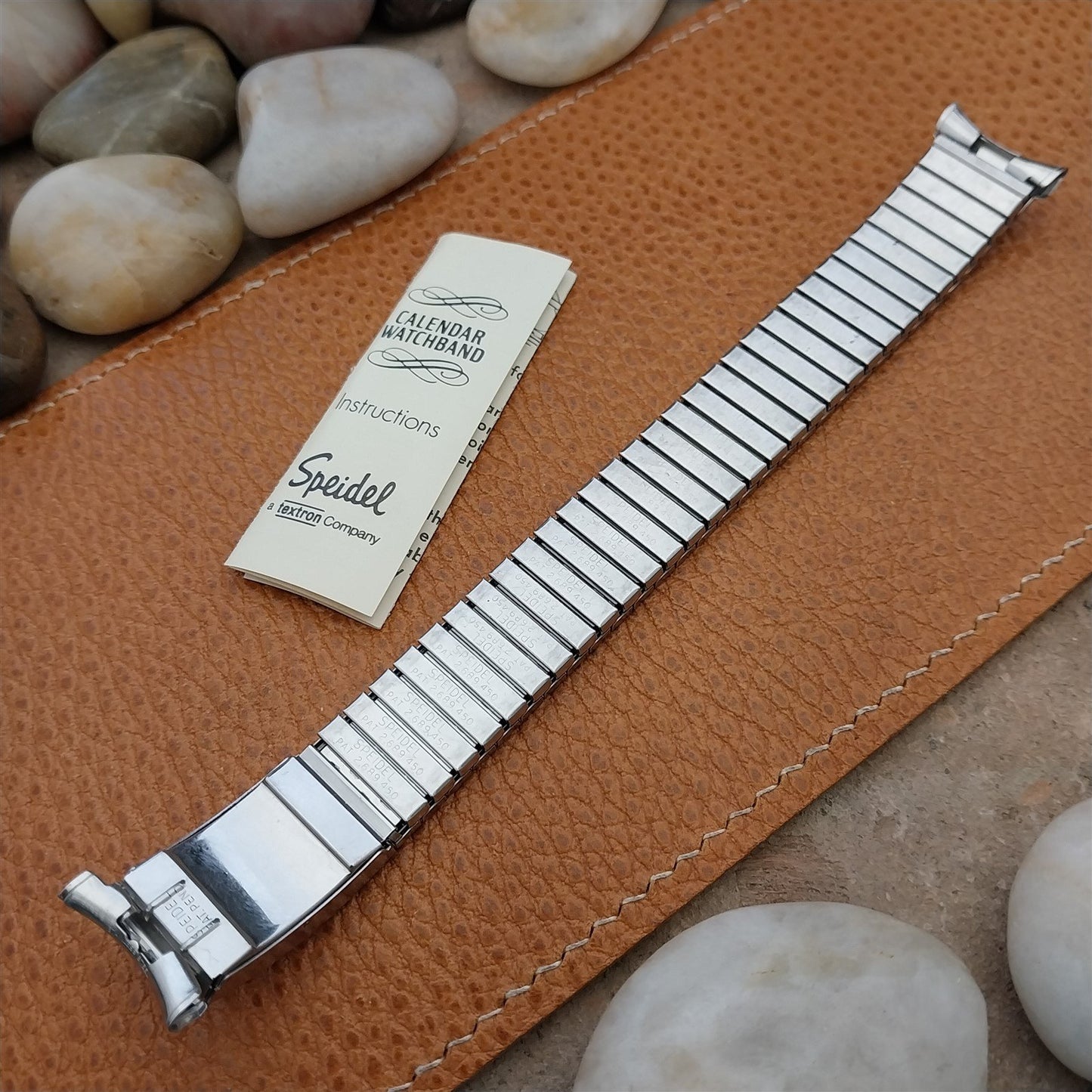 Vintage 1968 Speidel Valencia Calendar Stainless Steel 19mm 18mm 17mm Watch Band