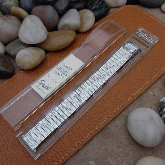 1968 Speidel Valencia Perpetual Calendar Stainless Steel nos Vintage Watch Band