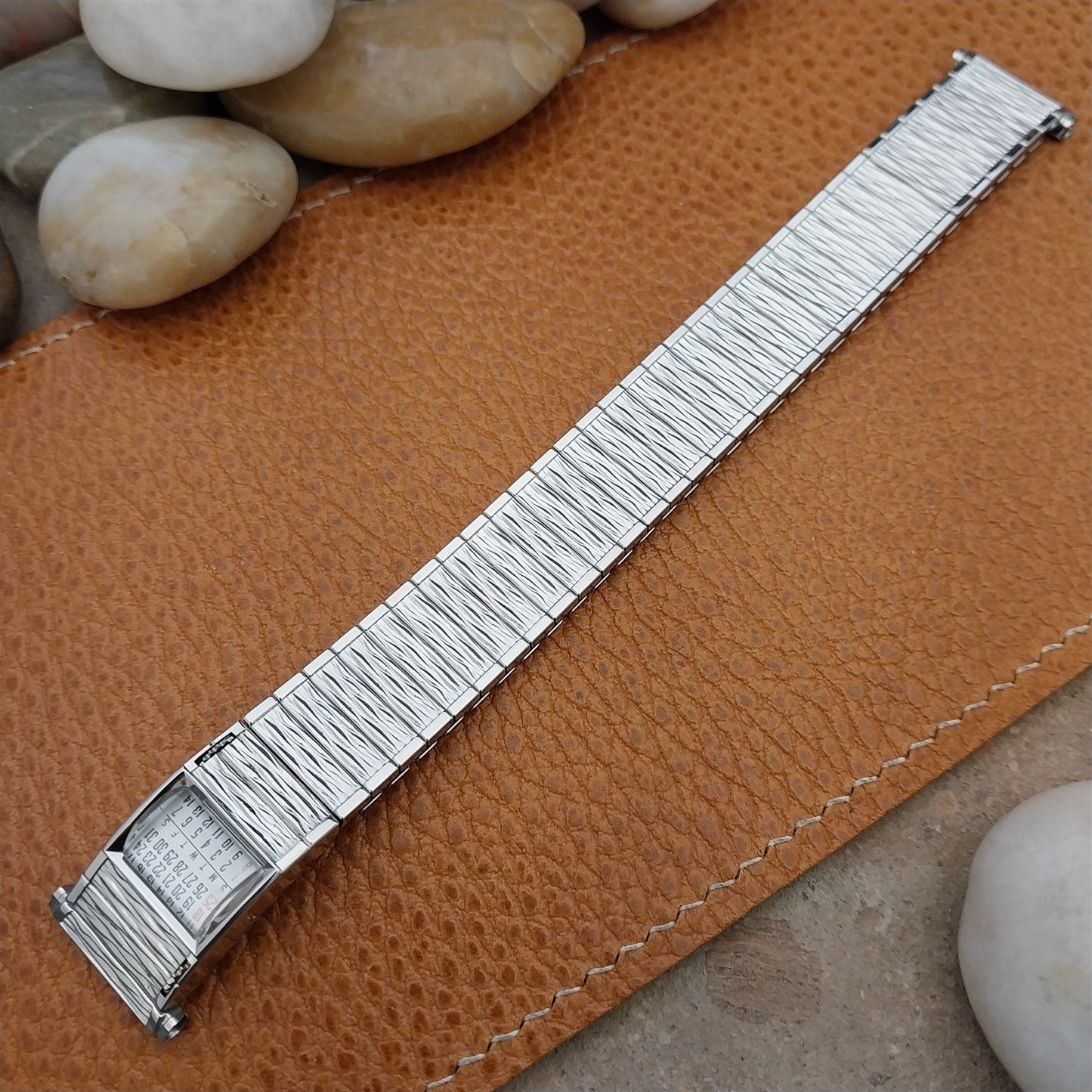 1968 Speidel Valencia Perpetual Calendar Stainless Steel nos Vintage Watch Band