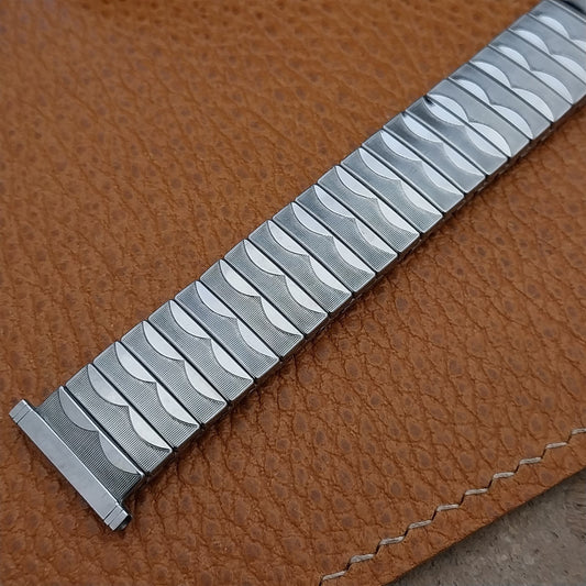 16mm 18mm 19mm Stainless Steel Expansion Gemex USA nos 1960s Vintage Watch Band