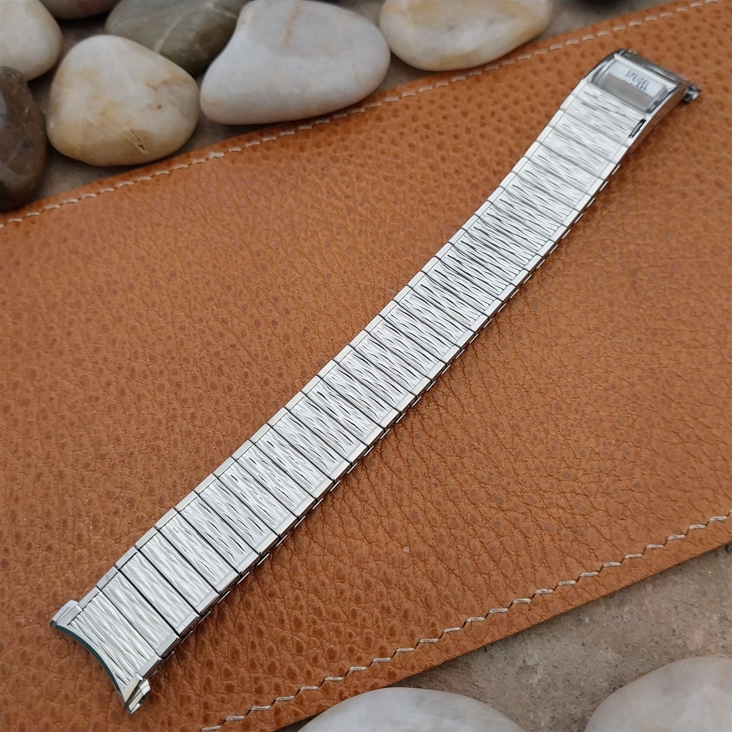 Vintage Speidel Valencia Long 72/73 Calendar Stainless Steel Unused Watch Band