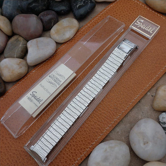 1968 Speidel Valencia Perpetual Calendar Stainless Steel nos Vintage Watch Band