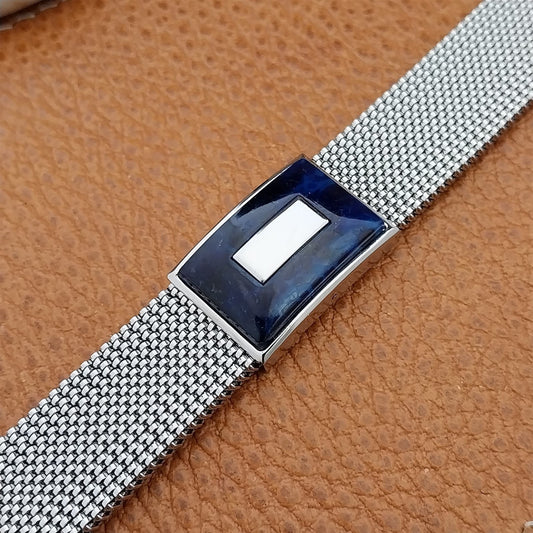 19mm 18mm 16mm Evinger Stainless Stretch Mesh Murano Glass Vintage Watch Band