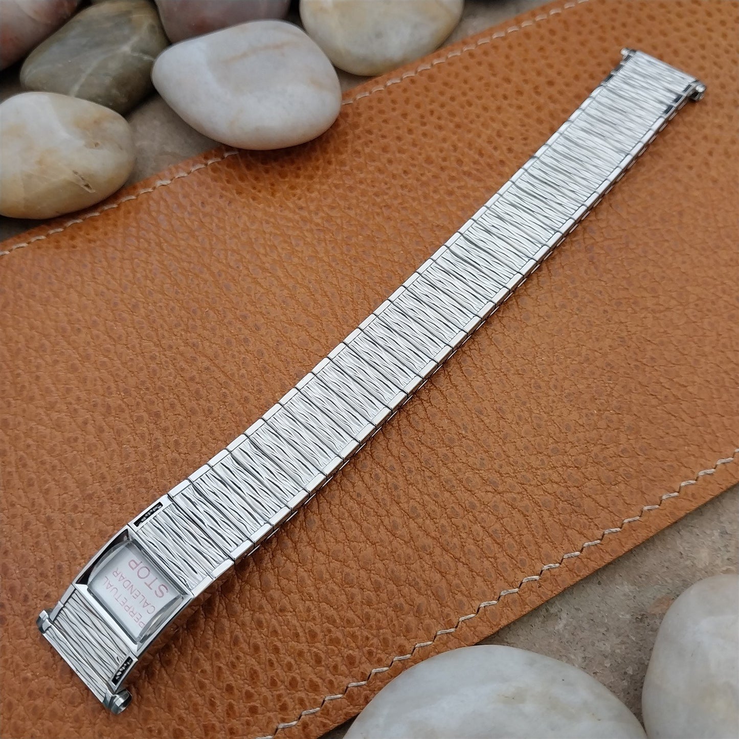 Vintage Speidel Valencia Perpetual Calendar Stainless Steel Unused Watch Band