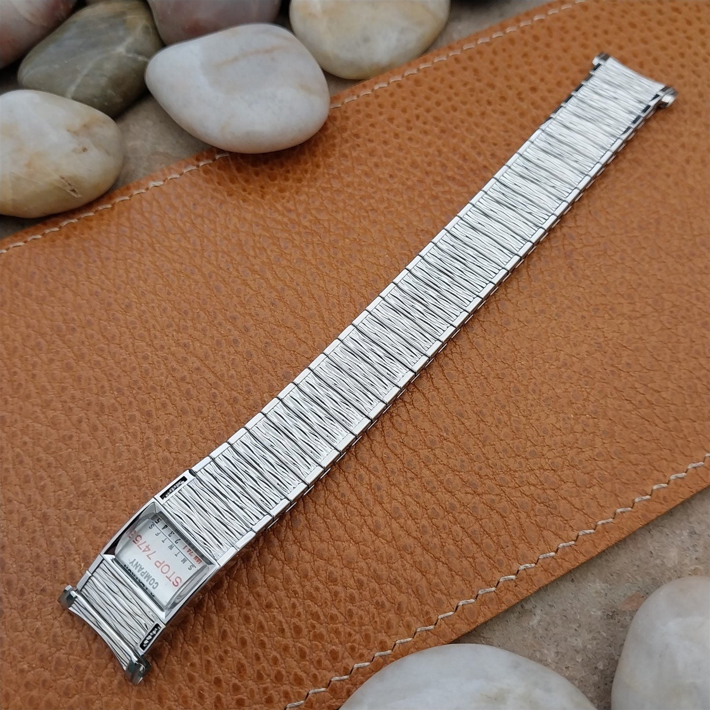 Vintage Speidel Valencia 1974/1975 Calendar Stainless Steel Unused Watch Band