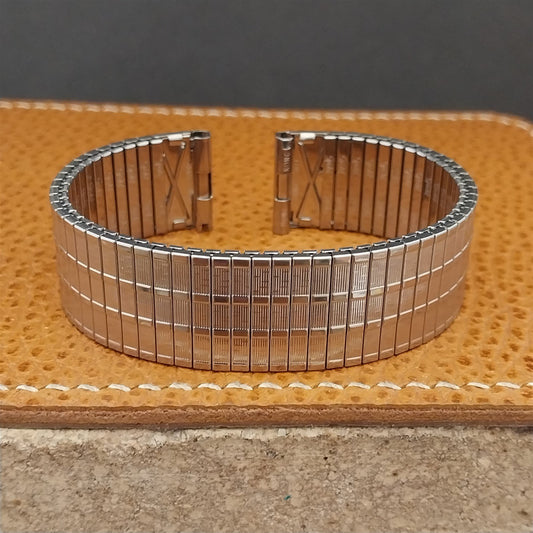Vintage 1970s 17.2mm 11/16" Speidel Stainless Steel nos Unused Watch Band