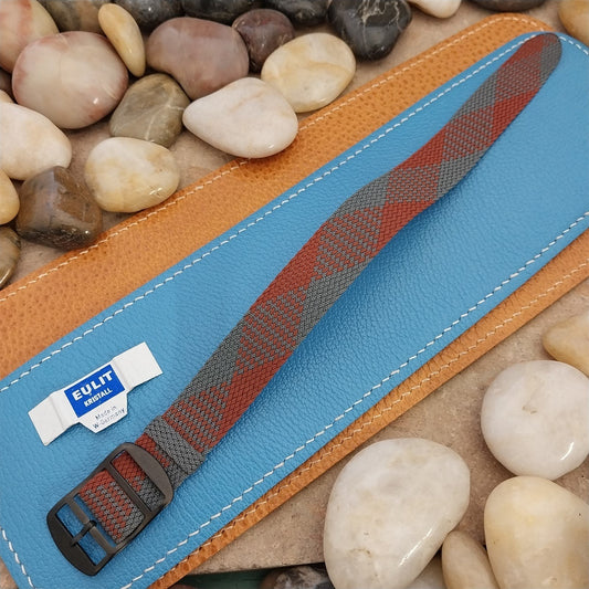 Vintage 18mm Braided Perlon Melange 1960s Unused Classic Single Pass Watch Band