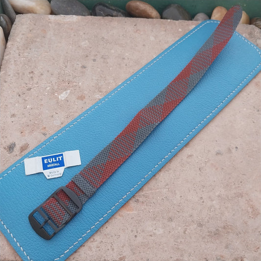 Vintage 18mm Braided Perlon Melange 1960s Unused Classic Single Pass Watch Strap