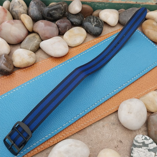 Vintage 18mm Perlon Reversible Classic Single Pass Unused nos 1960s Watch Band