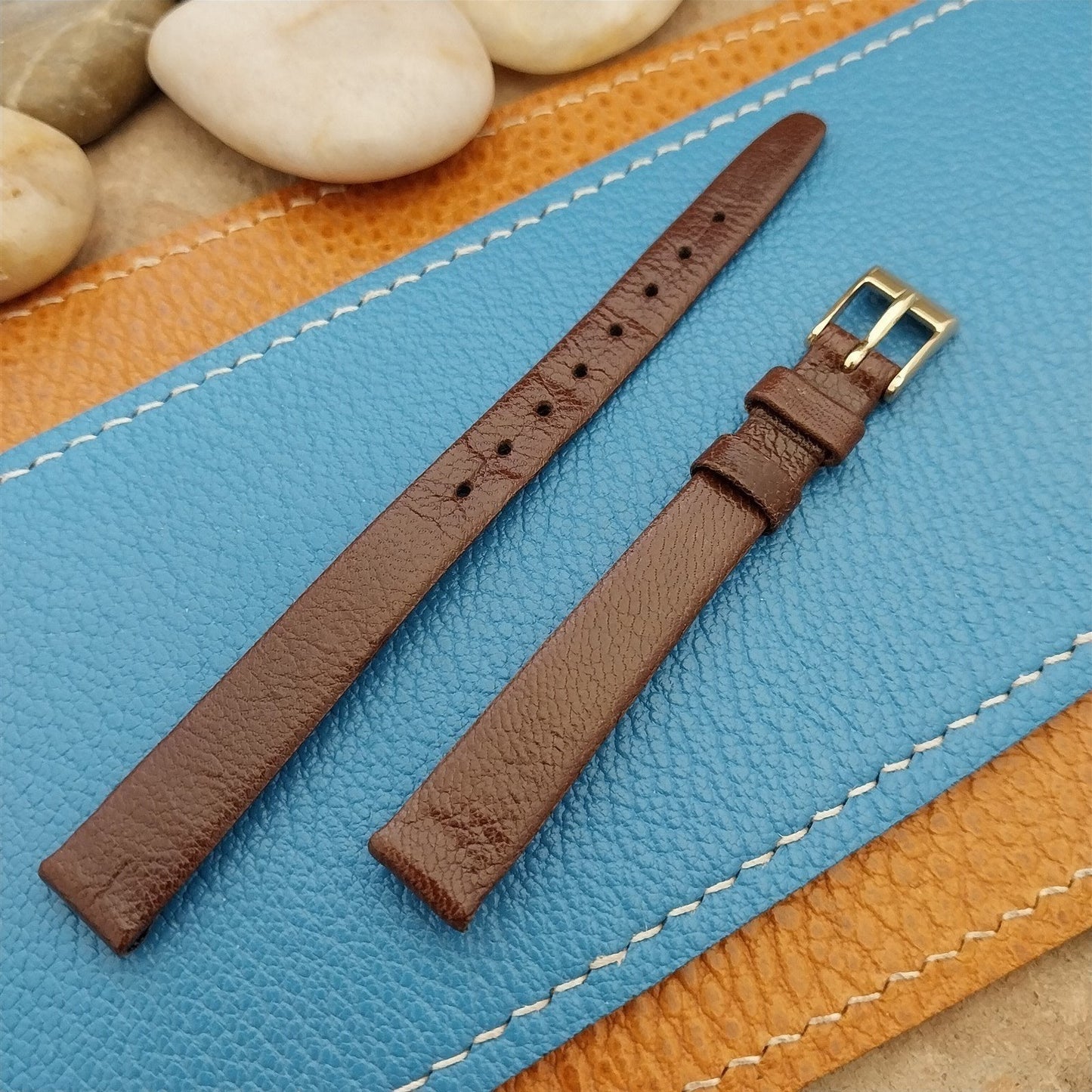 Vintage 10mm Hirsch Croton Chevreau Leather Ladies nos Unused Watch Band