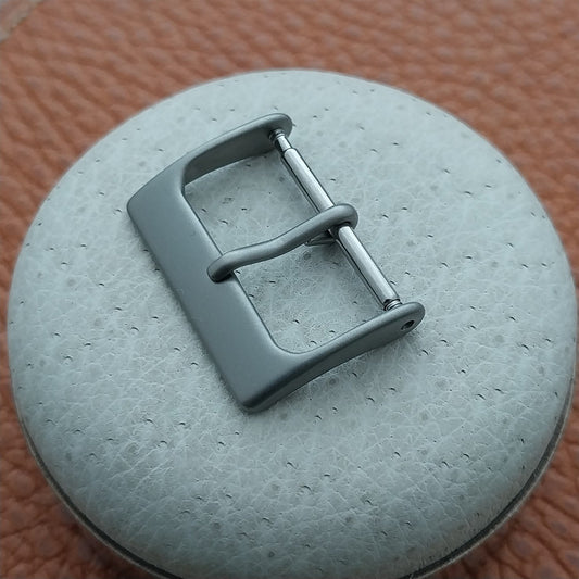 18mm Bead Blasted Stainless Steel Non-Reflective Field Watch Band Buckle