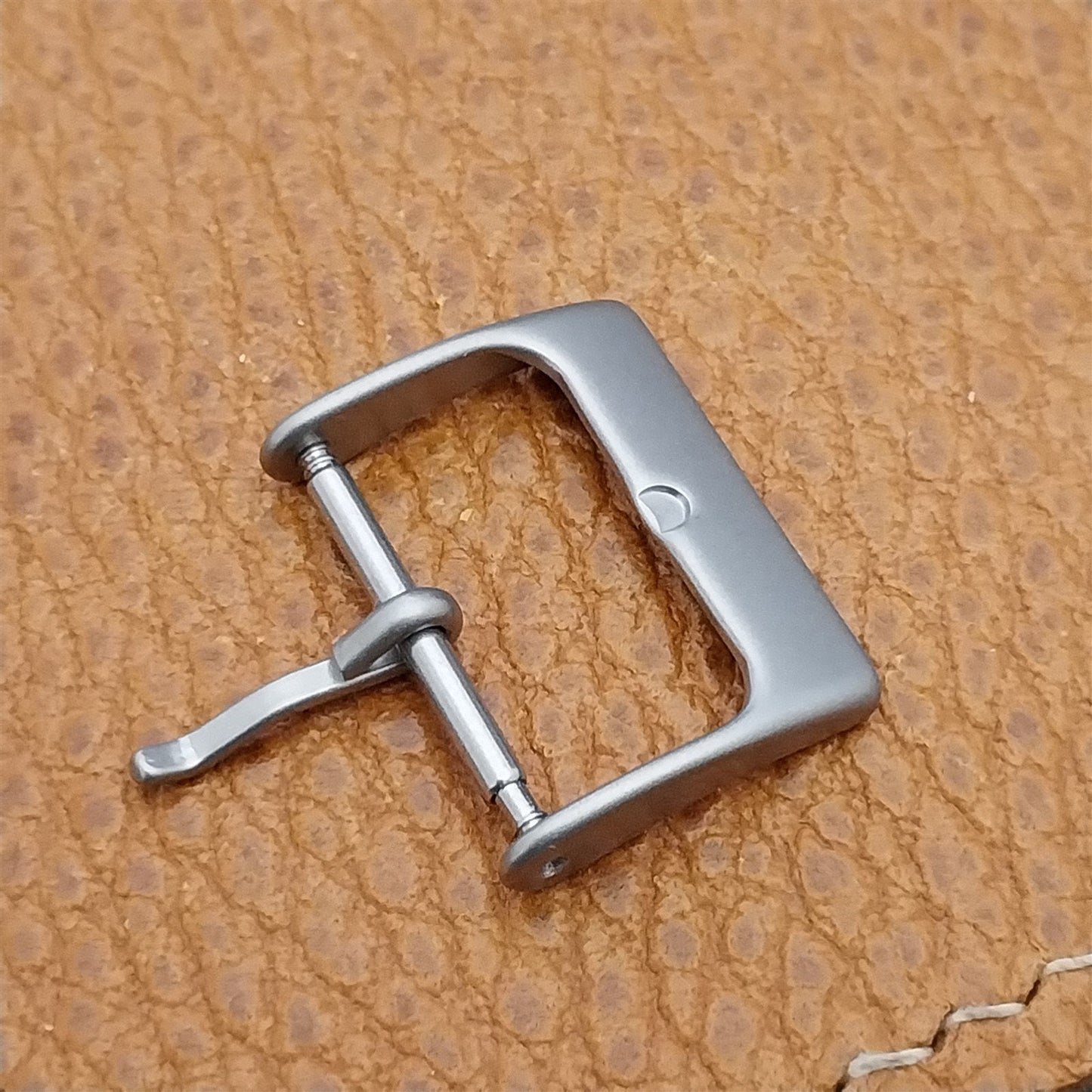 18mm Bead Blasted Stainless Steel Non-Reflective Field Watch Band Buckle