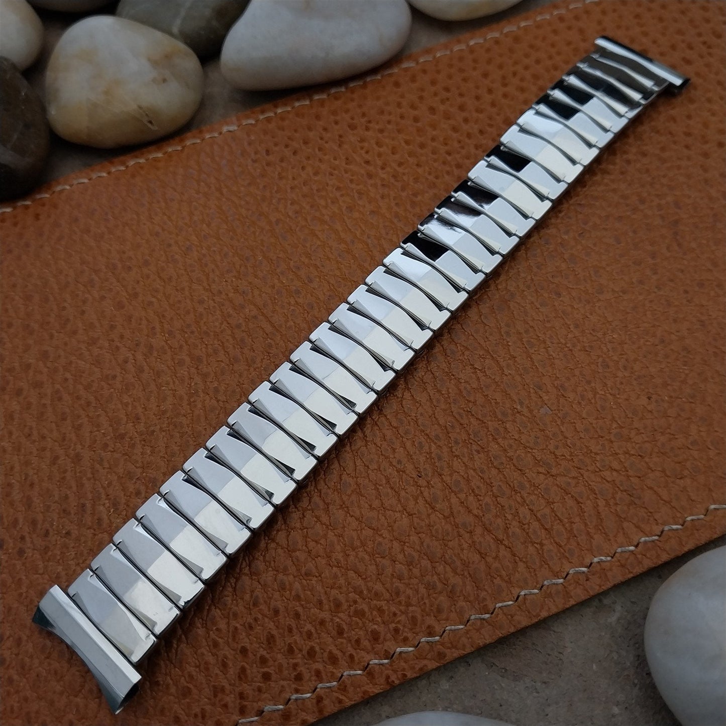 Vintage 1959 Flex-Let Statler 19mm 18mm 16mm Stainless Classic Unused Watch Band