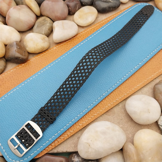 Vintage 18mm Eulit Air-Look Perlon Classic Unused Single Pass 1960s Watch Band