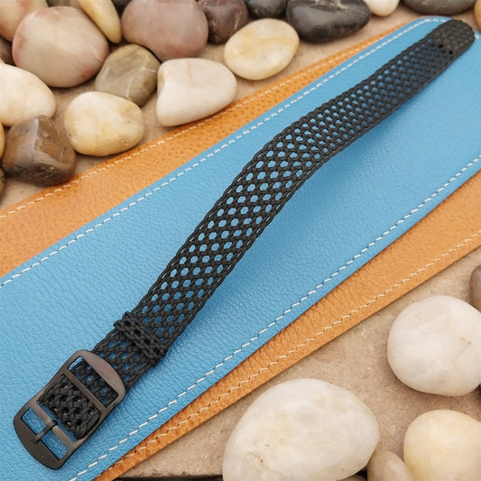 Vintage 18mm Eulit Air-Look Perlon Classic Unused Single Pass 1960s Watch Band
