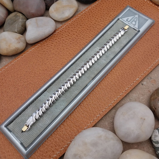 1950s Vintage Ladies Cocktail Watch JB Champion White Gold Filled Unused Band