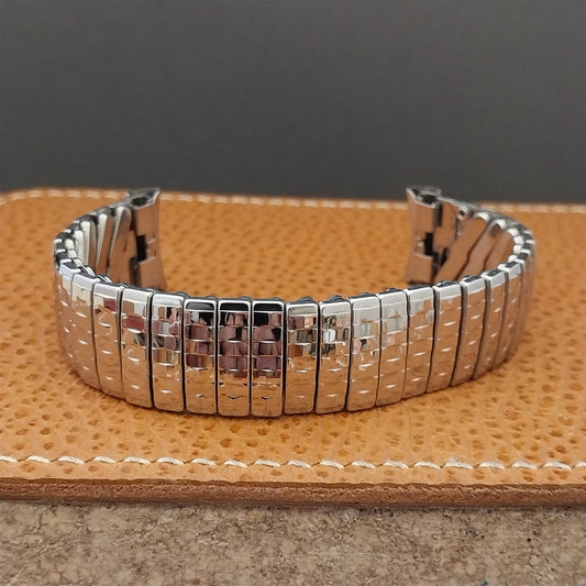 Vintage 16mm 17mm 17.2m 60s Baldwin Stainless Classic Stretch Unused Watch Band