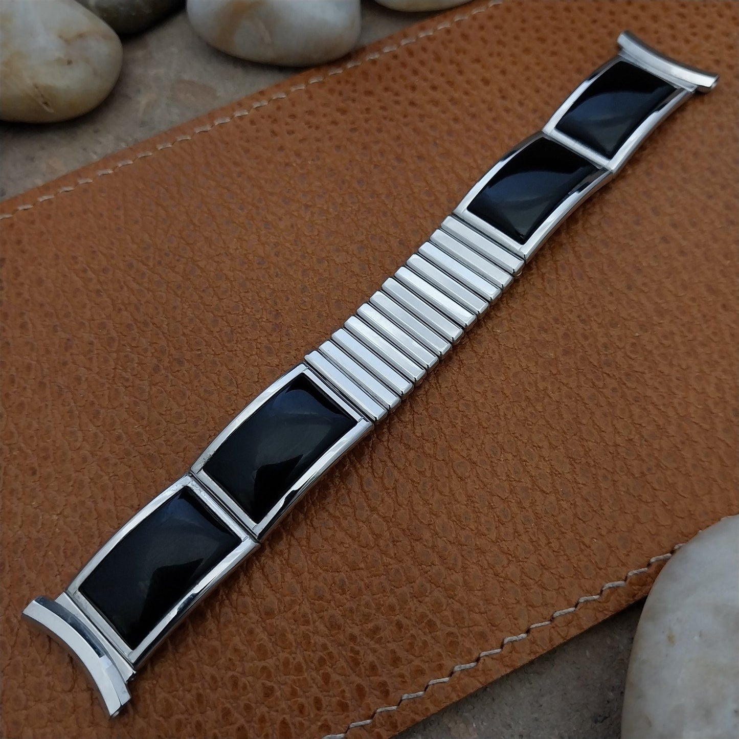 Vintage 1957 Speidel Calypso USA Classic White Gold-Filled Unused Watch Band