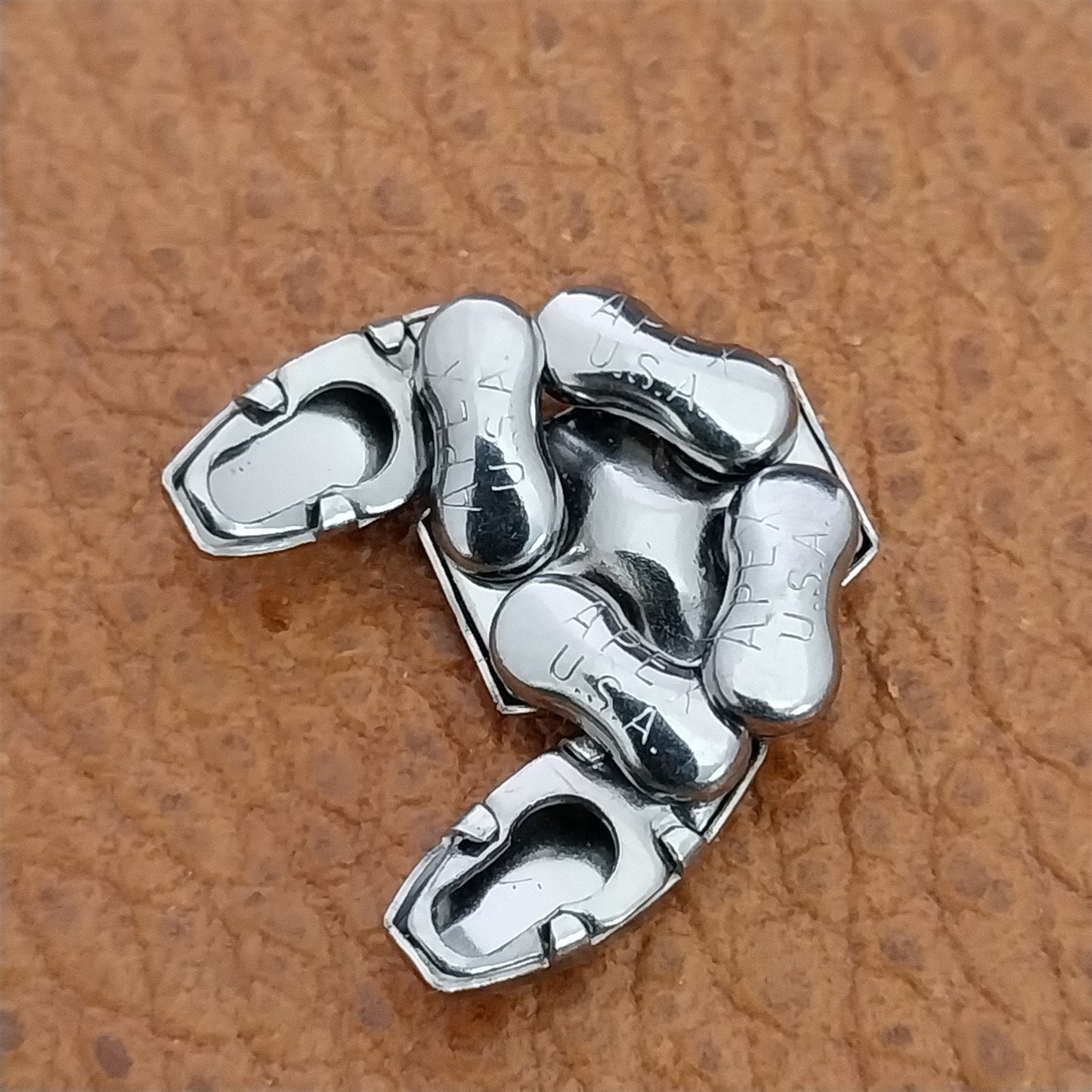 1 Apex Quadra-Flex Stainless Steel Unused Old Stock LINK for 1950s Watch Band