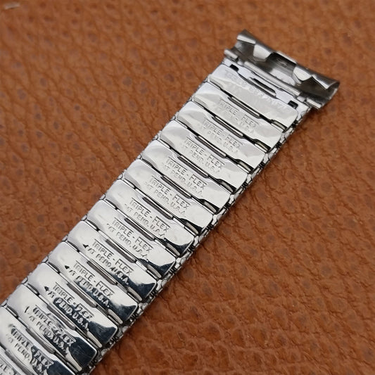 17.2mm Stainless Steel Mark VII Triple-Flex Expansion 1950s Unused Watch Band