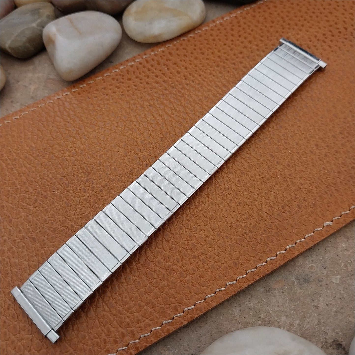 Speidel USA Wide Stainless Steel Expansion 22mm 20mm 19mm nos Vintage Watch Band